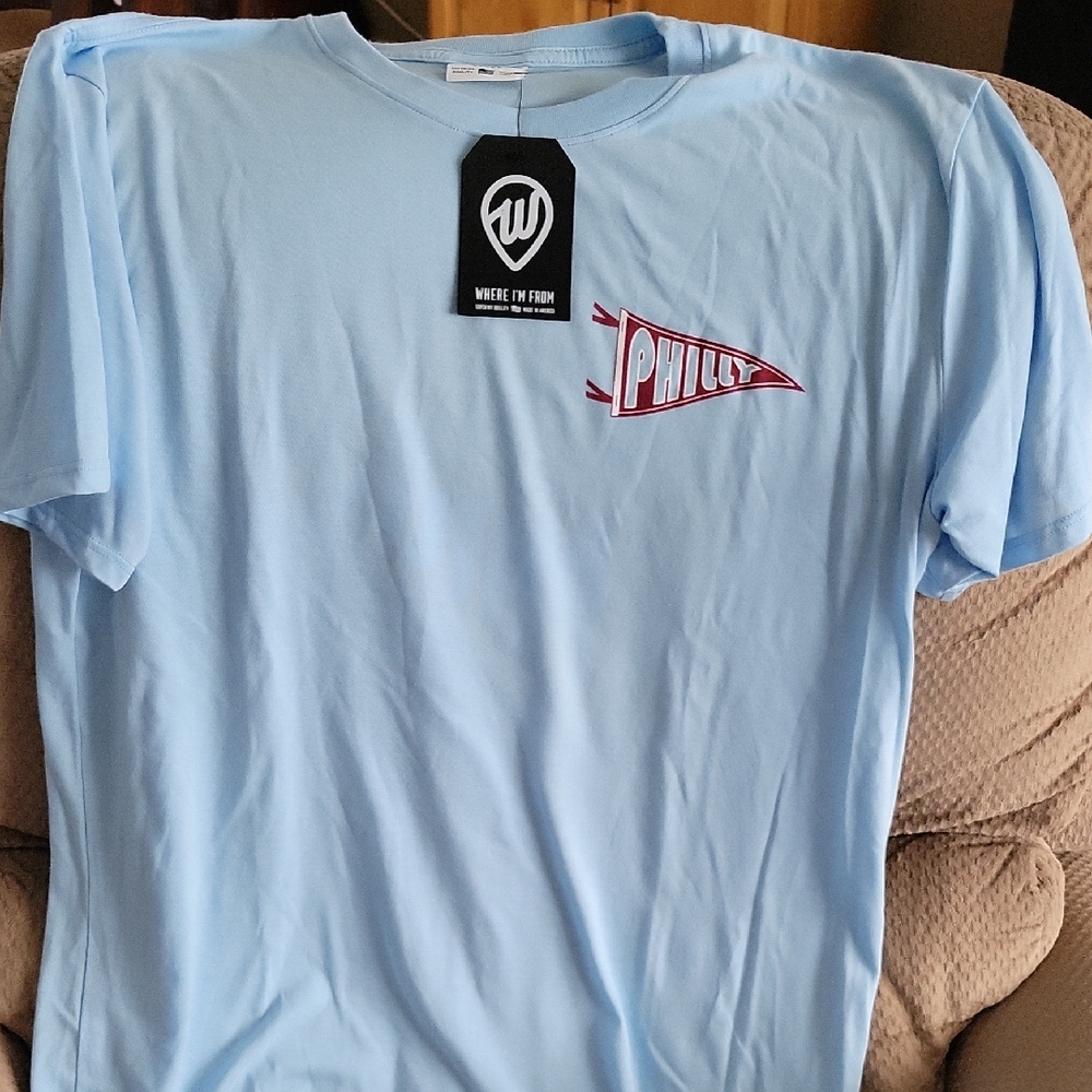 Philly 'Where I'm From' Men's Blue Shirt - Large - NWT